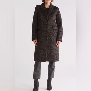 Tahari Leopard Print Outer Coat, Size S
